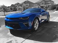 2016 Hyper Blue Camaro