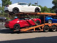 Becky was able to get a pic as it was coming off the truck and the dealer.